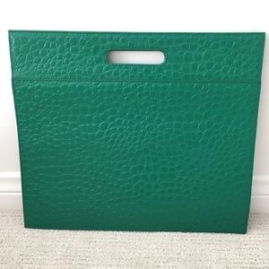 EMBOSSED LEATHER BAG